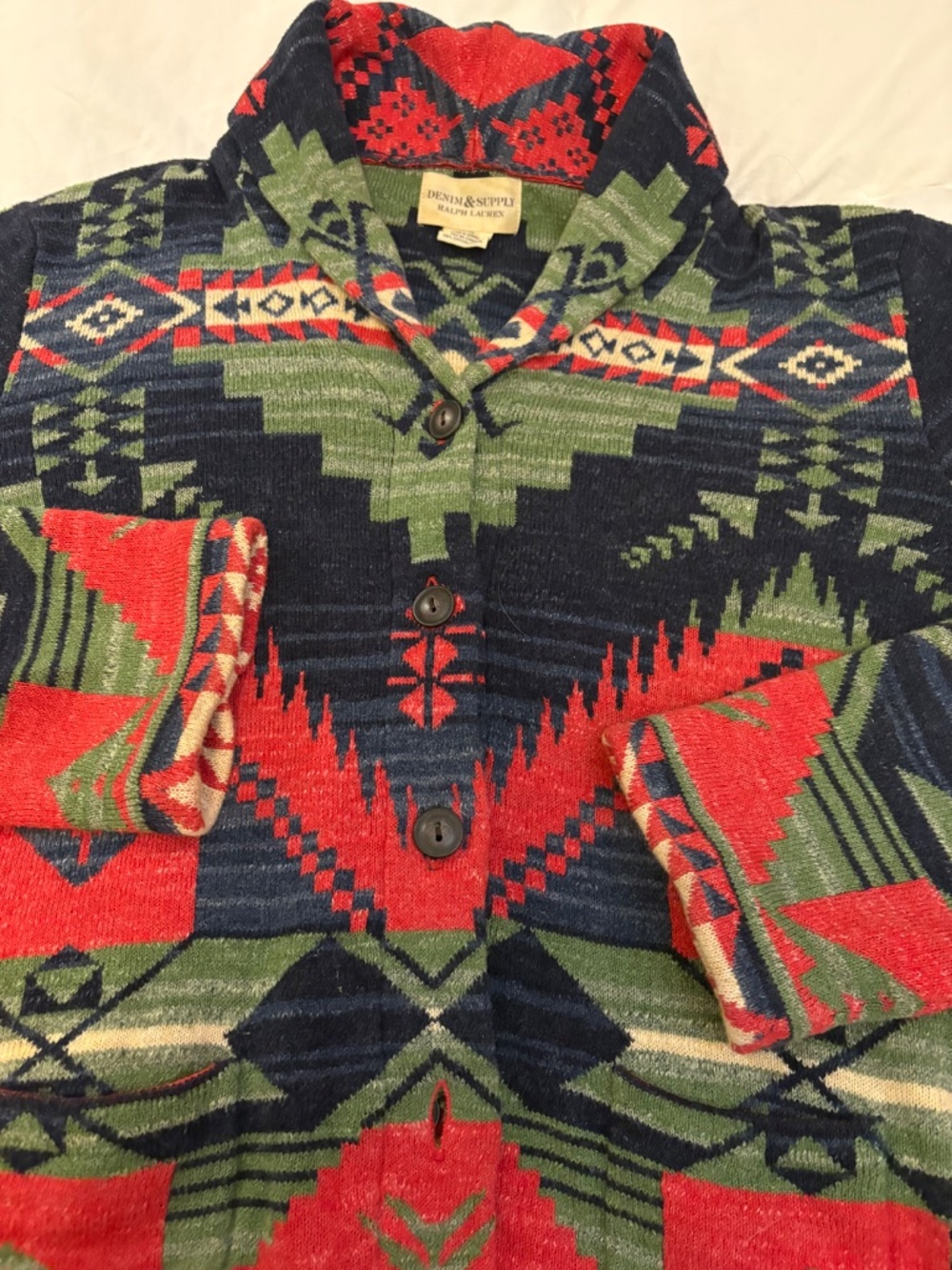 Ralph Lauren Denim and Supply Southwest Style Cardigan XL 100% cotton - Picture 3 of 6